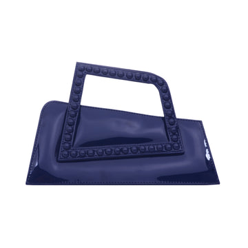 Jalila - Patent Navy Blue - Top Handle Bag