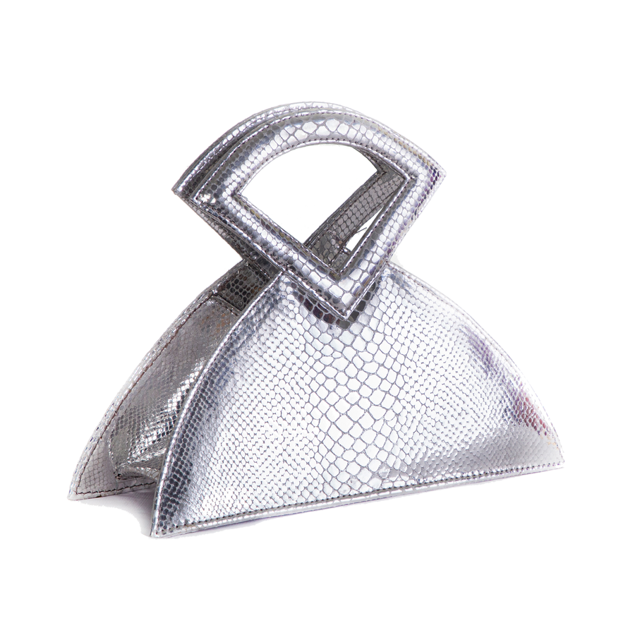 Farha - Silver - Triangular Top Handle