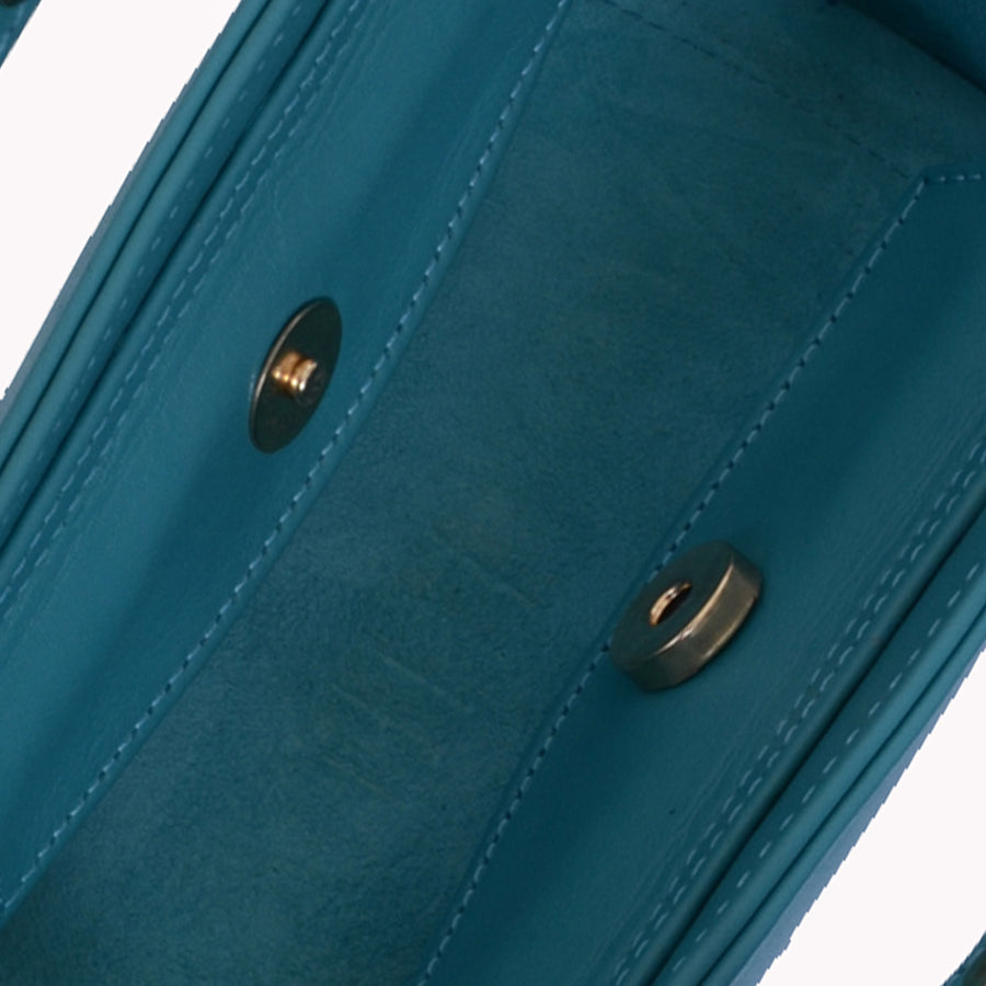 Jalila - Turquoise - Top Handle Bag
