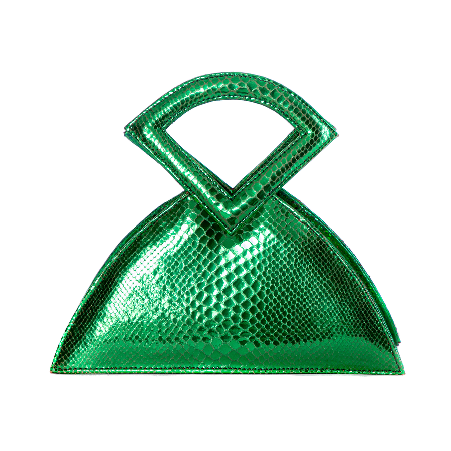 Farha - Green - Triangular Top Handle