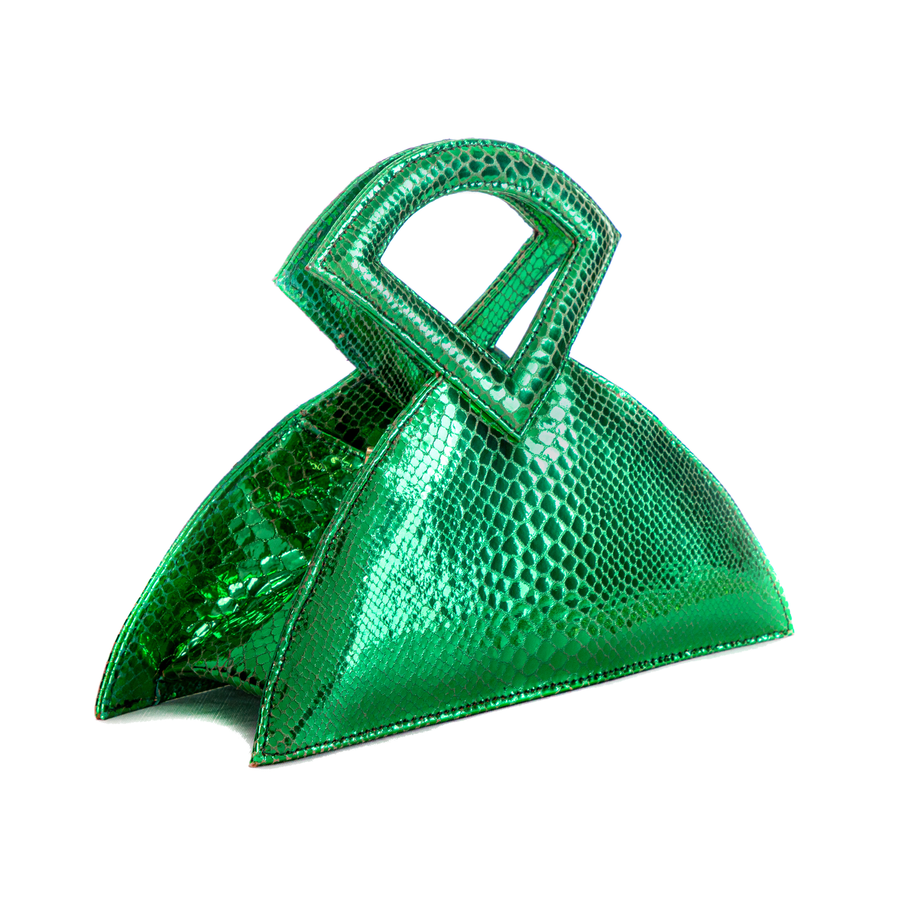 Farha - Green - Triangular Top Handle