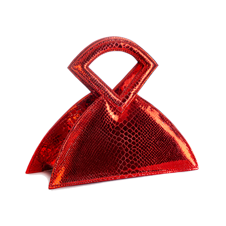 Farha - Red - Triangular Top Handle